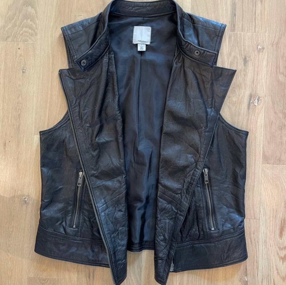 Leather vest